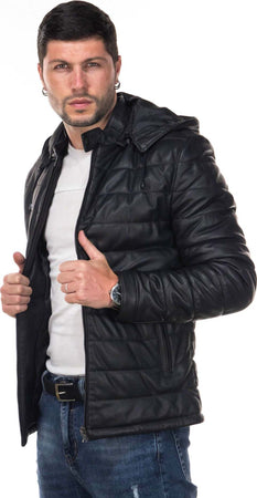 Berlino---Piumino-Uomo-Nero-in-vera-pelle