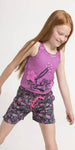 Bermuda Bambina Fantasia Rosa Estivi Pantaloni Corti Estate Bimba Stampati Fiori con Elastico In Vita Pantaloncini Casual Fashion Girl pantaloncino bambina/ragazza Piccole Canaglie - Tropea, Commerciovirtuoso.it