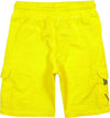 Bermuda Bambino Gialli in Cotone Pantaloni Corti Sotto il Ginocchio Estivi Bimbo Stampa Palme Pantalone Bimbi Estate Elastico in Vita Maxi Tasche Cargo pantaloncino bambino/ragazzo Piccole Canaglie - Tropea, Commerciovirtuoso.it
