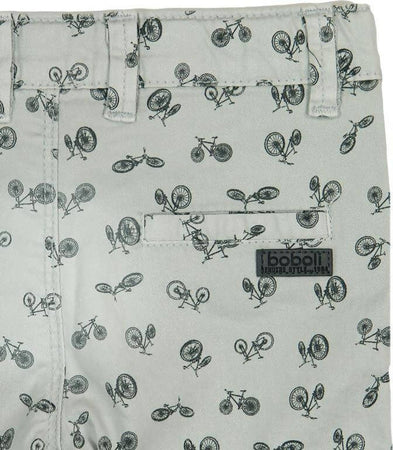 Bermuda Bambino Micro Fantasia Bici Pantaloni Corti Grigi 5 Tasche Pantalone Corto Bimbo Estivo Regolabile pantaloncino baby maschio Piccole Canaglie - Tropea, Commerciovirtuoso.it