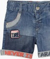 Bermuda Jeans Bimbo Tasche Pantaloncini Corti Bambino Denim Pantaloni Estivi Corti Bambino Faschion con Doppie Tasche e Scritte Stampate pantaloncino baby maschio Piccole Canaglie - Tropea, Commerciovirtuoso.it