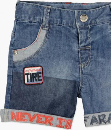 Bermuda Jeans Bimbo Tasche Pantaloncini Corti Bambino Denim Pantaloni Estivi Corti Bambino Faschion con Doppie Tasche e Scritte Stampate pantaloncino baby maschio Piccole Canaglie - Tropea, Commerciovirtuoso.it