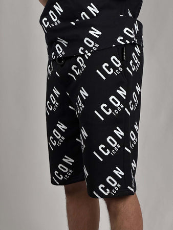 Bermuda-nero-stampa-all-over