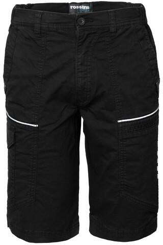 Bermuda R-Stretch Nero Pantaloncino da Lavoro con Tasconi Elasticizzato