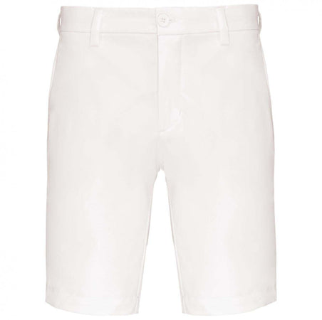 Bermuda Tecnico Bianco Pantaloncino Elasticizzato Uomo