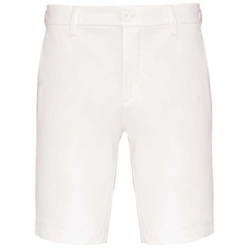 Bermuda Tecnico Bianco Pantaloncino Elasticizzato Uomo