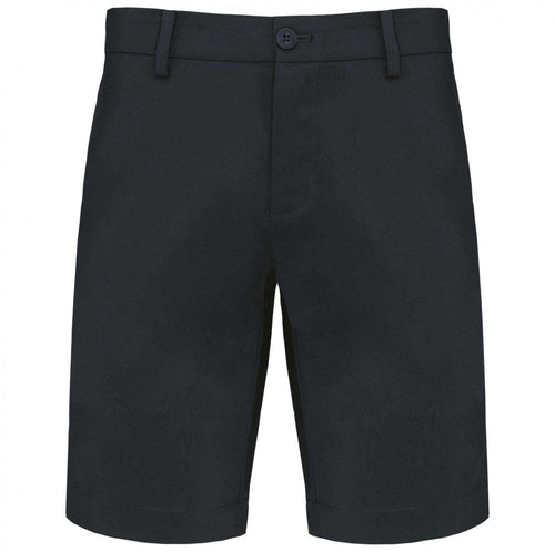 Bermuda Tecnico Nero Pantaloncino Elasticizzato Uomo