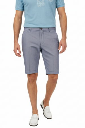 Bermuda uomo BerWich - fantasia - bianco/blu