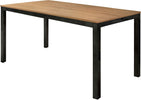 BERNARD---tavolo-da-pranzo-moderno-allungabile-in-metallo-e-rovere-80x140/200-Nero-Milani-Home