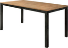 BERNARD---tavolo-da-pranzo-moderno-allungabile-in-metallo-e-rovere-90x160/220-Nero-Milani-Home