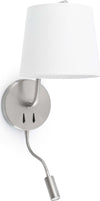 BERNI Lampada da parete niquel satinato con lettore LED Illuminazione/Illuminazione per interni/Illuminazioni per pareti/Applique Led Mall Home - Napoli, Commerciovirtuoso.it