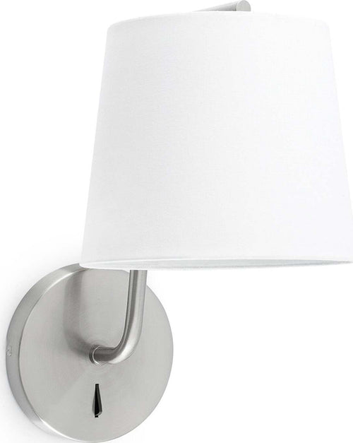 BERNI Lampada da parete niquel satinato Illuminazione/Illuminazione per interni/Illuminazioni per pareti/Applique Led Mall Home - Napoli, Commerciovirtuoso.it