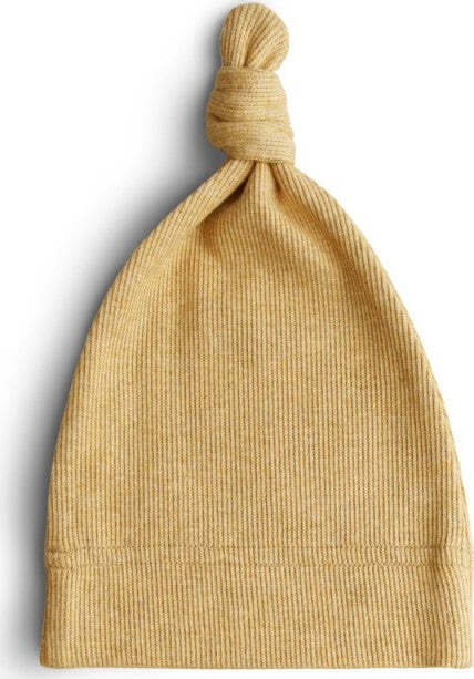 Berretto-a-Costine-Mushie-con-Nodo-0-3-mesi---Vari-Colori