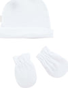 Berretto & Guanti Liso Bianco Moda/Prima infanzia/Abbigliamento/Accessori per bambina/Berretti e cappellini La Casa Del Bebè - Napoli, Commerciovirtuoso.it