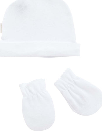 Berretto & Guanti Liso Bianco Moda/Prima infanzia/Abbigliamento/Accessori per bambina/Berretti e cappellini La Casa Del Bebè - Napoli, Commerciovirtuoso.it