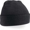 Berretto Original Black con Risvolto Cuffia in Acrilico Invernale Nero