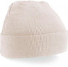 Berretto Original Sand con Risvolto Cuffia in Acrilico Invernale Beige