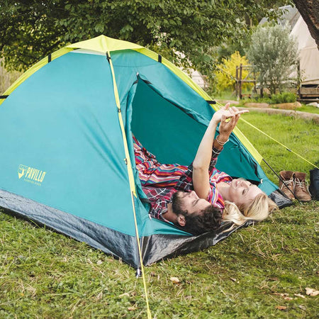 Tenda da campeggio 2 posti apertura classica con zanzariera