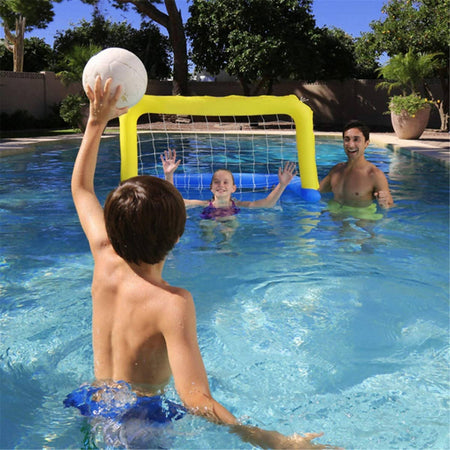 Bestway Porta Galleggiante Piscina Water Polo con Palla Blu -Giallo Rete Pallanuoto Porta Pallone Gonfiabile Valvola Sicurezza Bestway Gioco per Piscine Accessori piscina Sicily Pool - Acireale, Commerciovirtuoso.it