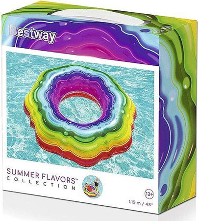 Bestway Salvagente Ciambella Gonfiabile Rainbow Arcobaleno Piscina Nuoto Mare Giochi e giocattoli/Sport e giochi all'aperto/Giochi aquatici e piscine per bambini/Canotti e gonfiabili galleggianti Trade Shop italia - Napoli, Commerciovirtuoso.it