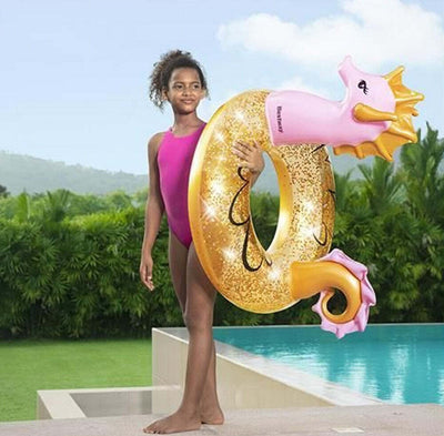 Bestway Salvagente Fashion Cavalluccio Marino Glitterato Ciambella Gonfiabile Giochi e giocattoli/Sport e giochi all'aperto/Giochi aquatici e piscine per bambini/Canotti e gonfiabili galleggianti Trade Shop italia - Napoli, Commerciovirtuoso.it