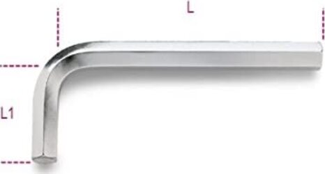 BETA---96/4-CHIAVE-MASCHIO-A-BRUGOLA-ESAGONALE---MISURA-4MM