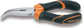 BETA---PINZA-A-BECCHI-PIATTI-LUNGHISSIMI-PIEGATI-ZIGRINATI-IMPUGNATURA-BIMATERIALE-160MM