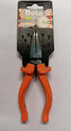 BETA-1168/160---PINZE-A-BECCHI-MEZZOTONDI-LUNGHISSIMI-PIEGATI-ZIGRINATI-160MM-MANICO-ARANCIONE