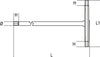 Beta-951-MM.8-Chiave-a-T,-Maschio,-Esagonale,-8-mm