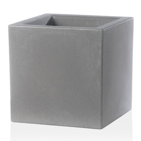 Vaso Moderno "Cubo Schio" Essential in plastica da giardino per fiori e piante