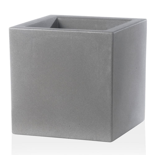 Vaso Moderno Cubo Schio Essential in plastica da giardino per fiori e piante