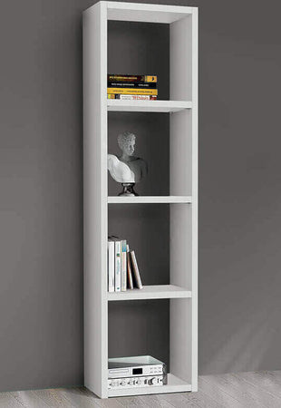BEVERLY---libreria-in-nobilitato-frassinato-46x30x175-Bianco-Milani-Home