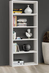 BEVERLY---libreria-in-nobilitato-frassinato-89x30x218-Bianco-Milani-Home