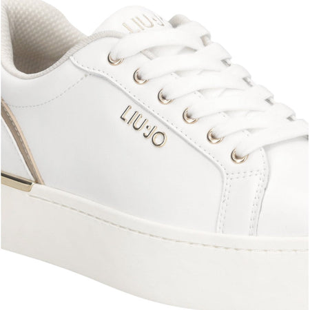 Liu Jo scarpe bianche oro sneakers platform PRETTY