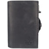Sei G portacarte safe magnetic nero con custodia in pelle nera