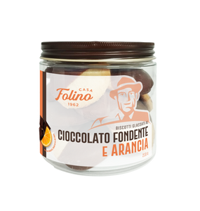 Biscotti al cioccolato fondente ed arancia 210gr