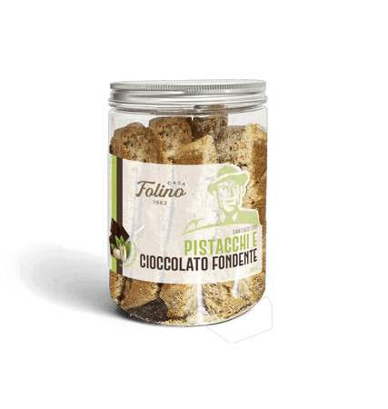 Cantucci Con Pistacchi E Cioccolato Fondente sotto 260gr