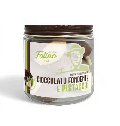 Biscotti Al Cioccolato Fondente E Pistacchio 210 gr