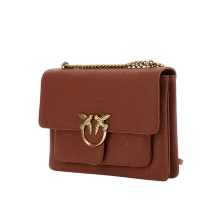 Pinko borse a mano donna pinko - love soft big pelle bottalata - marrone da donna