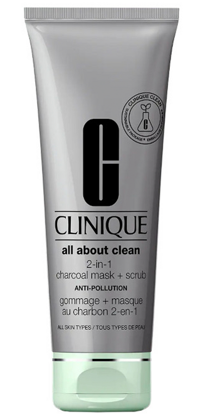 Clinique All About Clean Charcoal Mask + Scrub - Maschera Al Carbone + Scrub 100 Ml Bellezza/Cura della pelle/Viso/Maschere OMS Profumi & Borse - Milano, Commerciovirtuoso.it