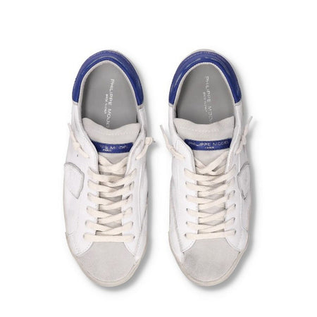 Philippe Model sneaker uomo philippe model - prsx low man - blu elettrico da uomo