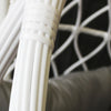 Poltrona a dondolo sospesa Caracas per giardino e veranda in rattan con cuscino