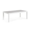Tavolo Kledi piano in ceramica, struttura in alluminio per esterno da 120 x 70 cm