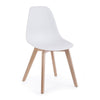 Sedia System con gambe in legno di faggio, per arredo interno 51,5 x 46,5 x h 86 cm