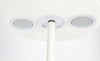 Piantana solar a led bianca in acciaio verniciato a polvere epossidica per uso interno ed esterno
