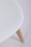 Sedia System con gambe in legno di faggio, per arredo interno 51,5 x 46,5 x h 86 cm