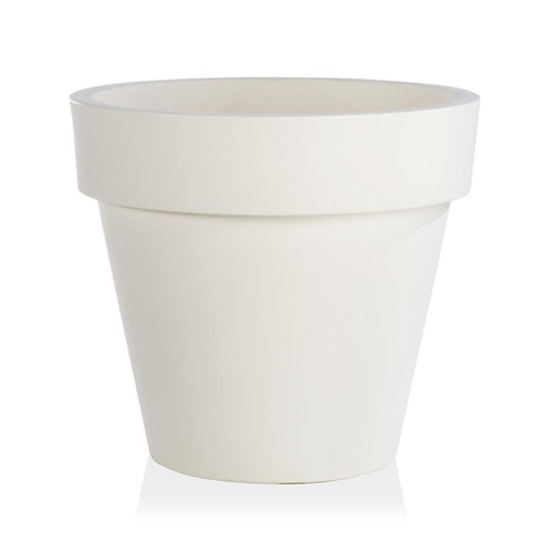 Vaso tondo Standard One Essential in plastica colorati da esterno e giardino per piante e fiori