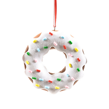 Pendente per albero di Natale Ciambella in argilla morbida da 8 cm