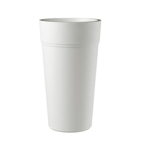 Vaso tondo alto Stem Element in Plastica da esterno e giardino per piante e fiori
