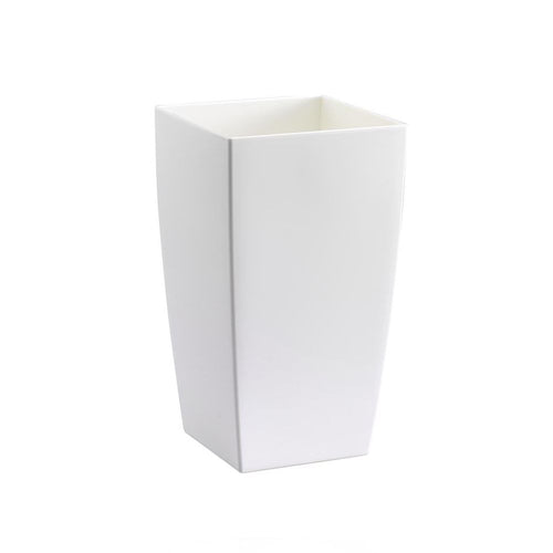 Vaso rettangolare Algarve con riserva d'acqua da esterno per fiori e piante